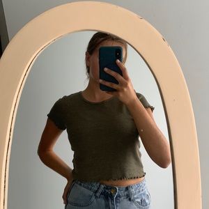 American Eagle Army Green Tee